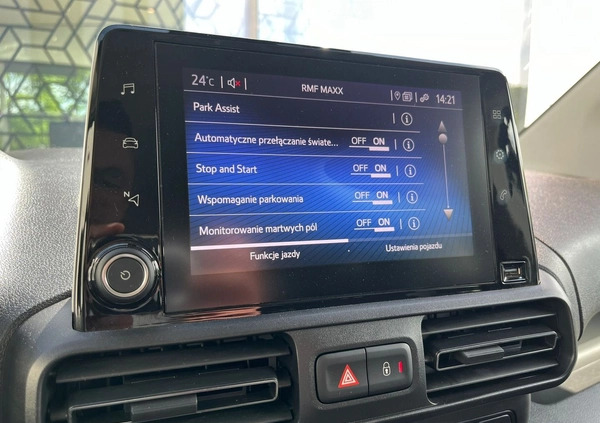 Toyota Proace City Verso cena 139900 przebieg: 19722, rok produkcji 2022 z Byczyna małe 596